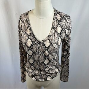 Olivia Rae Snake Print Top